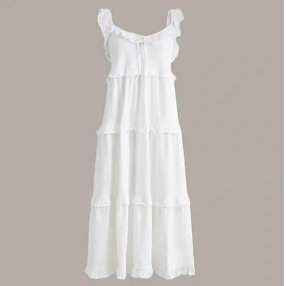 J Crew Tiered Knit Keyhole Maxi Dress Sz S NWT - Picture 1 of 7